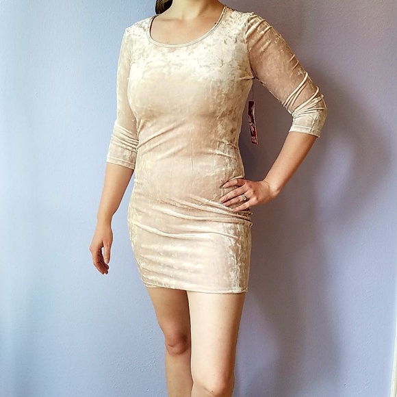 Hot Kiss Dresses & Skirts - NWT Hot Kiss Velvet Mini Dress New